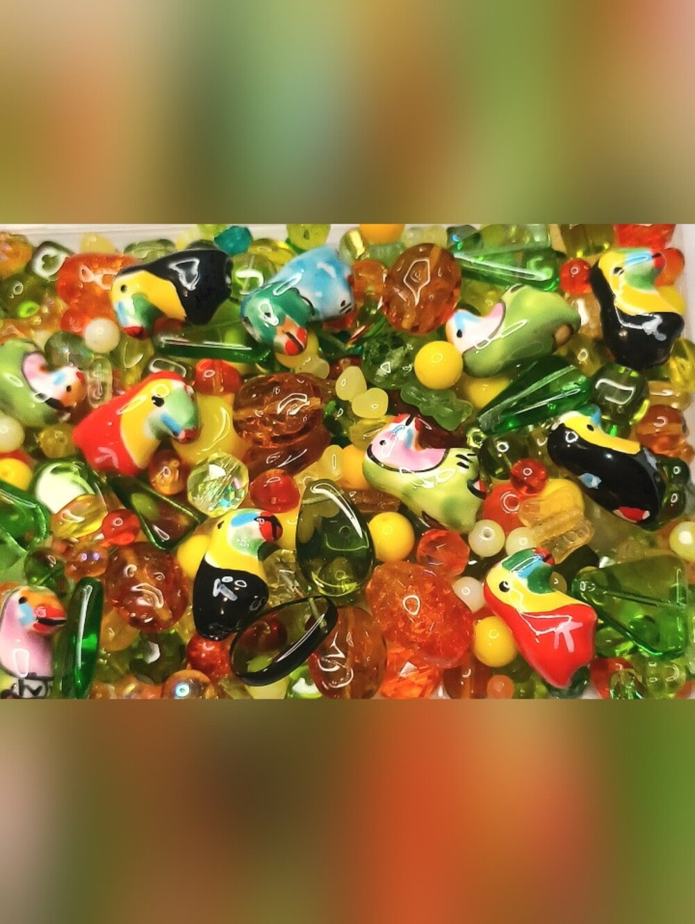 Tropical loose bead mix Jewelry Making 150pcs+